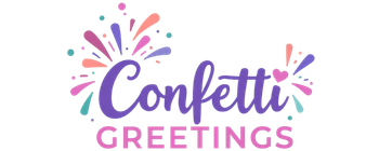 confetti greeting logo