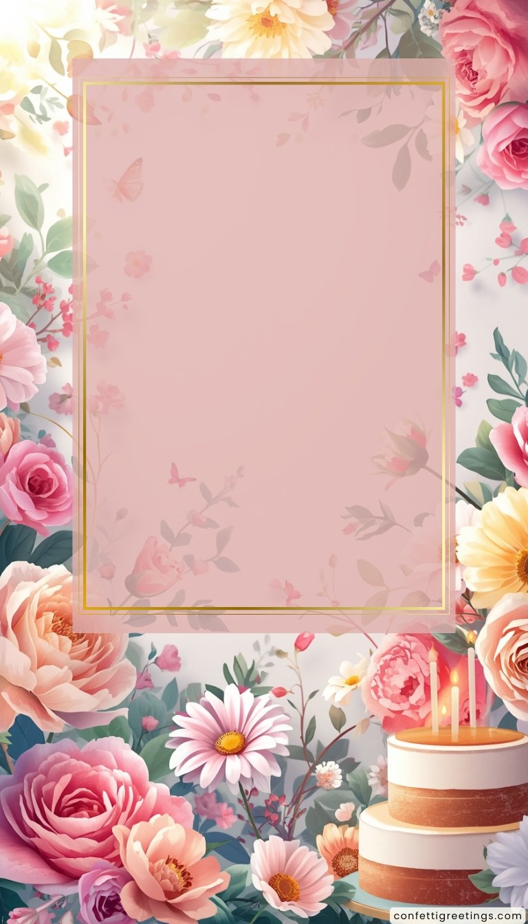 free ecards-virtual greeting cards- pretty pink pastel floral background