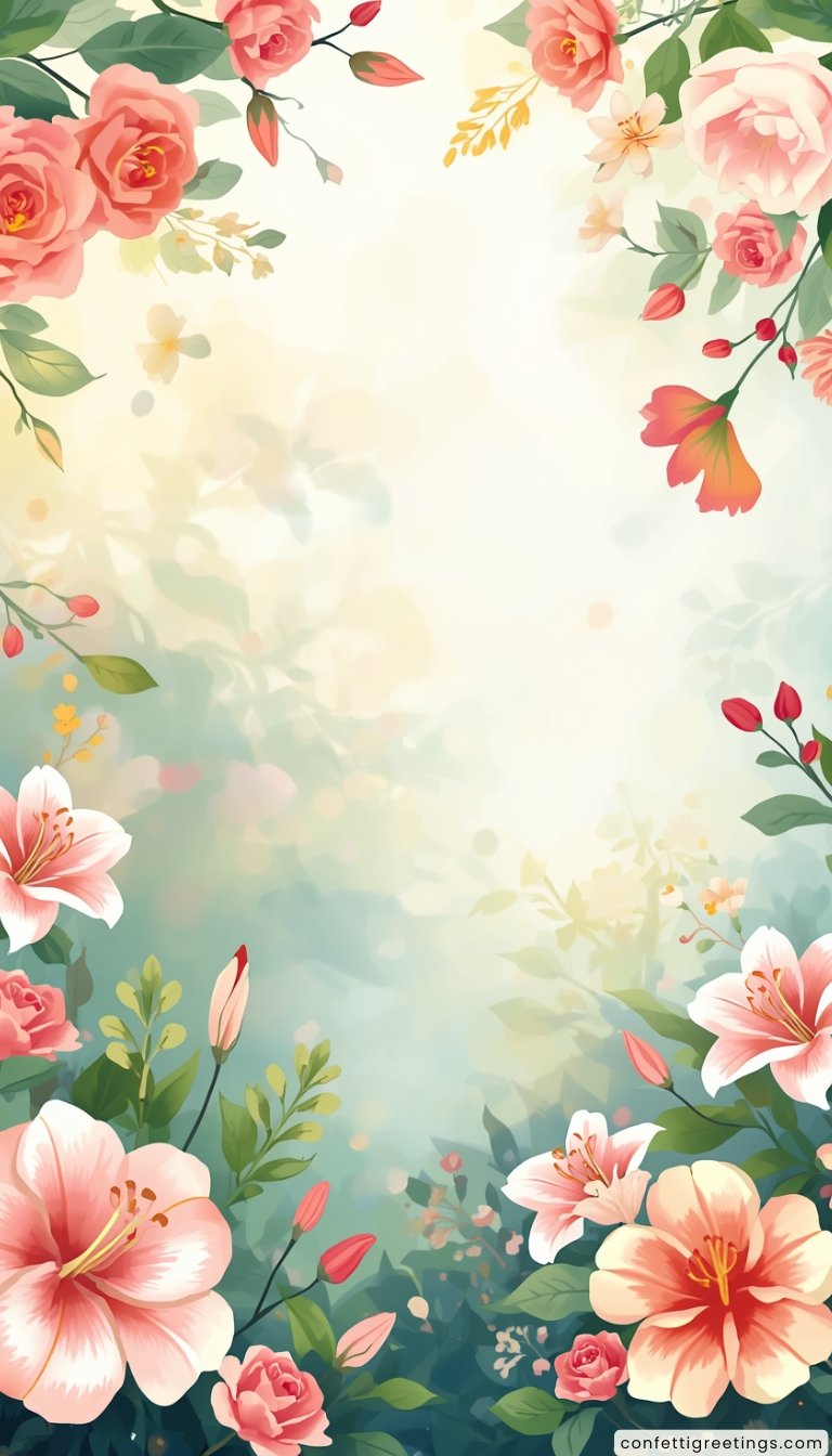 free ecards-virtual greeting cards- watercolor tropical flowers