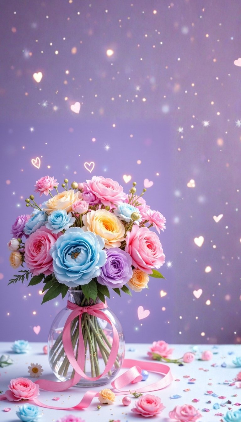 free ecards-virtual greeting cards-design flowers ina white vase with lavender background