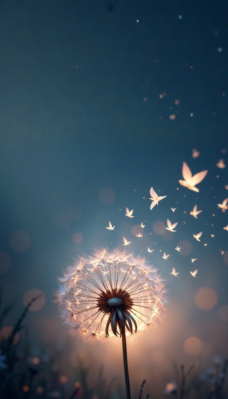 free ecards-virtual greeting cards-design dandelion seeds