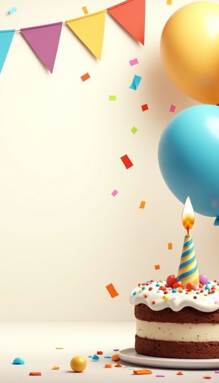 free ecards-virtual greeting cards-design simple cake and balloons