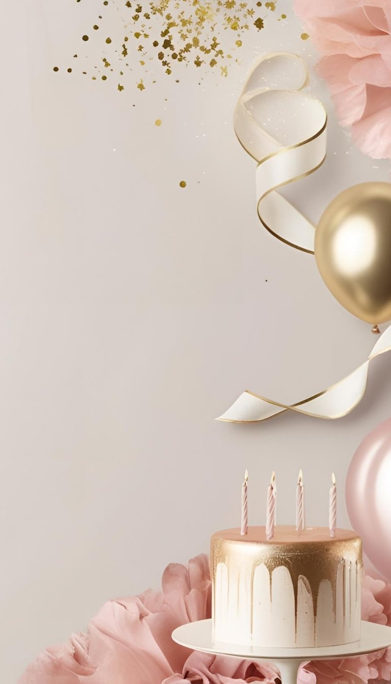 free ecards-virtual greeting cards-design neutral simple background with balloons and cake
