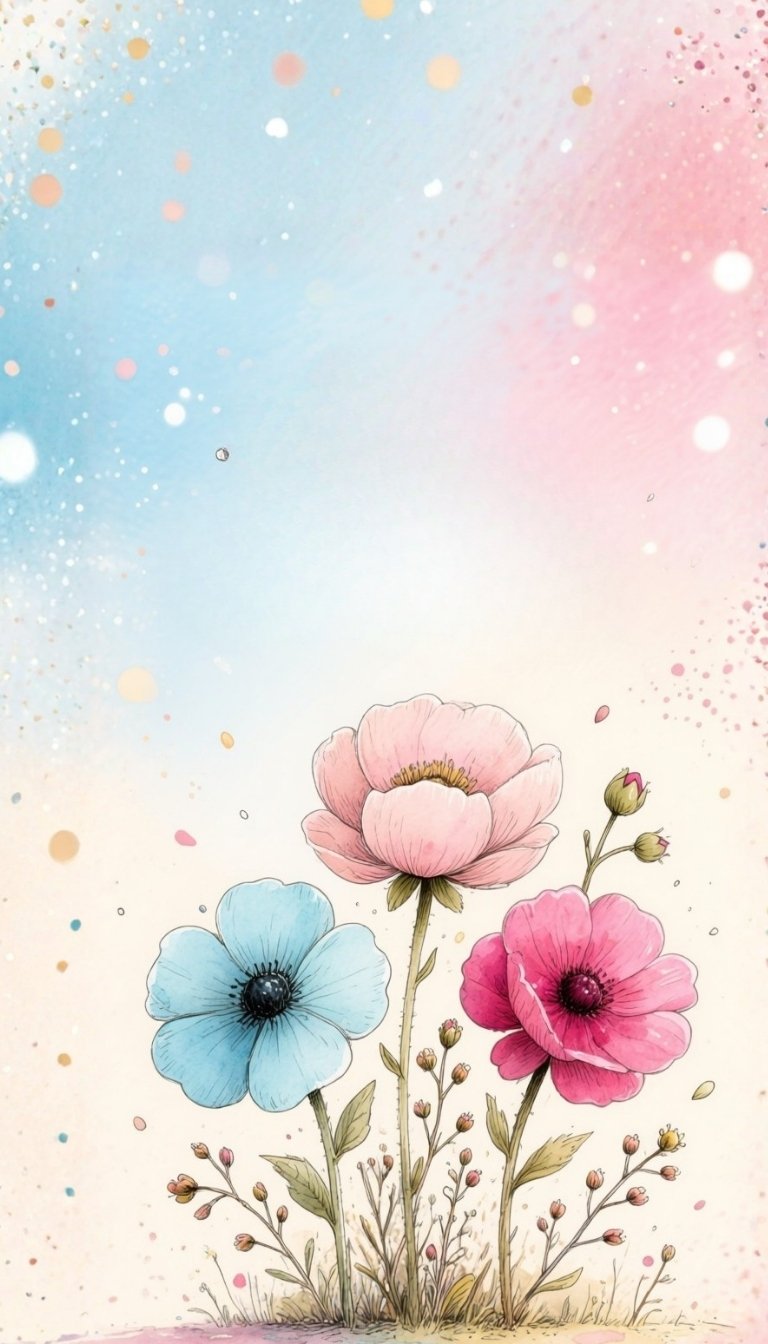 free ecards-virtual greeting cards-watercolor poppies