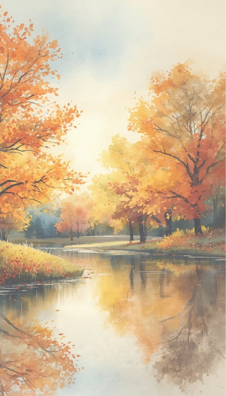 free ecards-virtual greeting cards-fall nature background