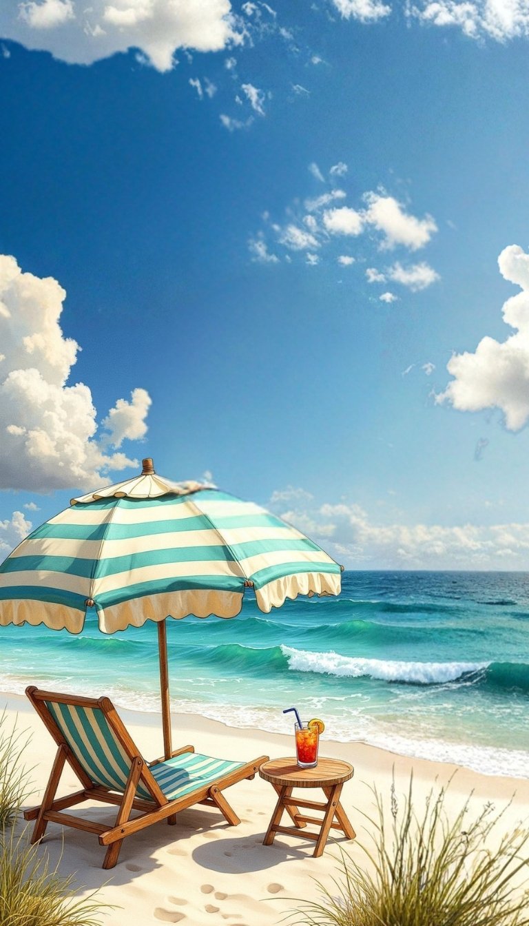 free ecards-virtual greeting cards- calm beach scenery