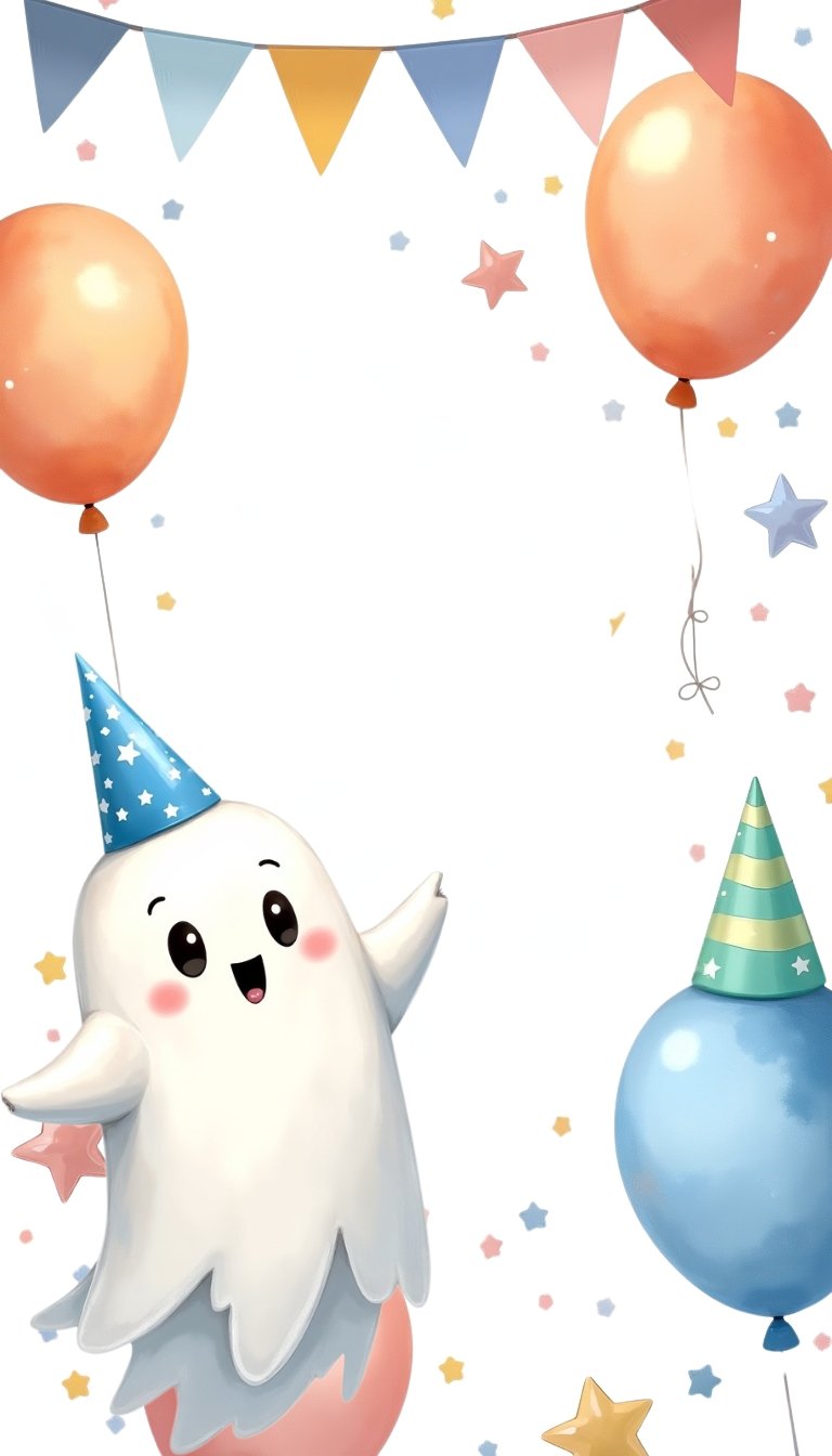 blank halloween birthday card background