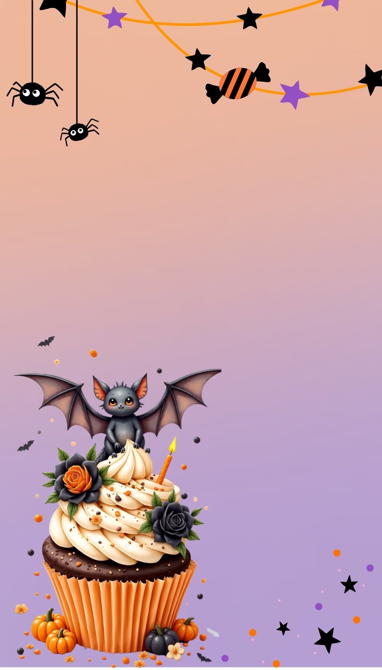 blank halloween birthday card background