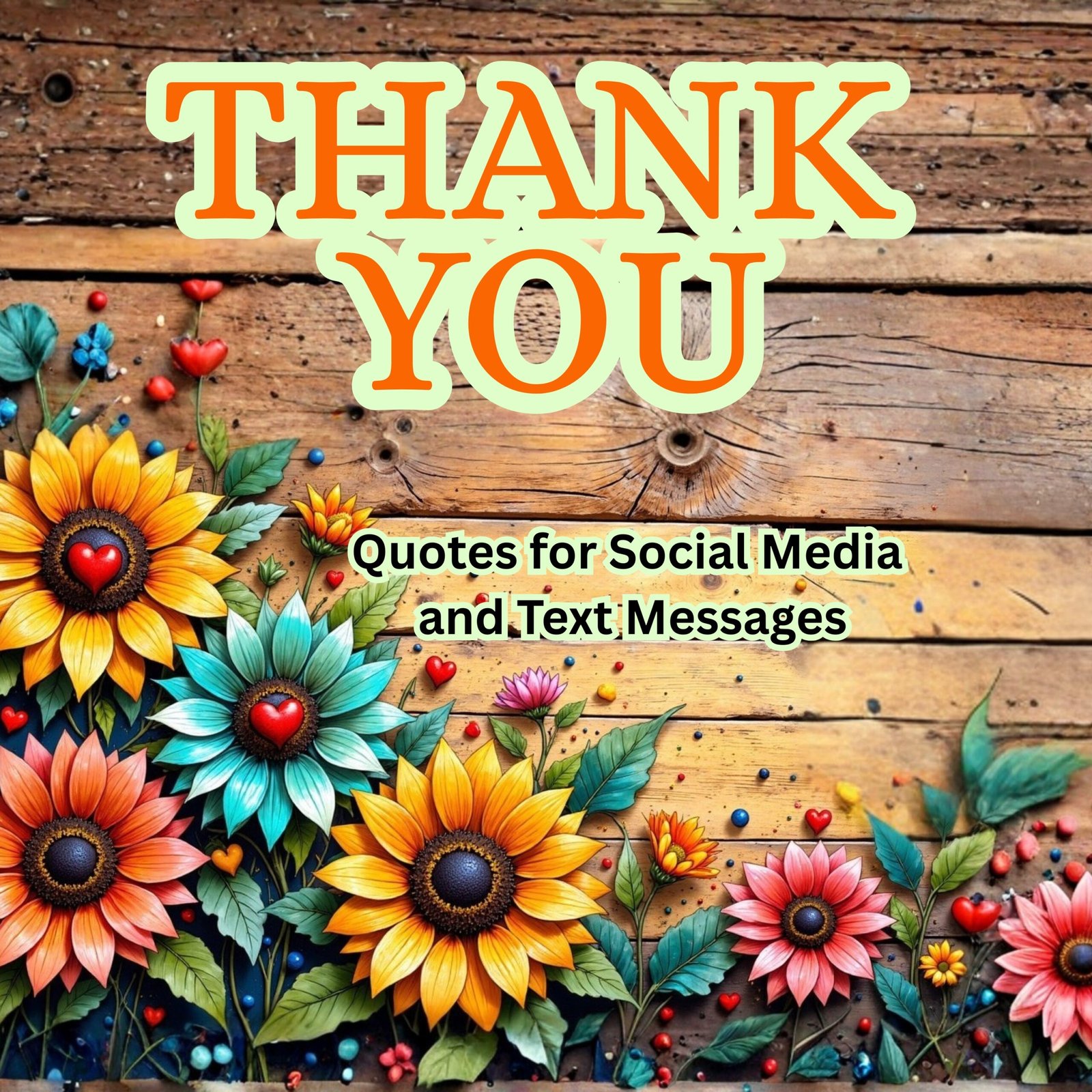 thank you quotes with yellow wildflower background