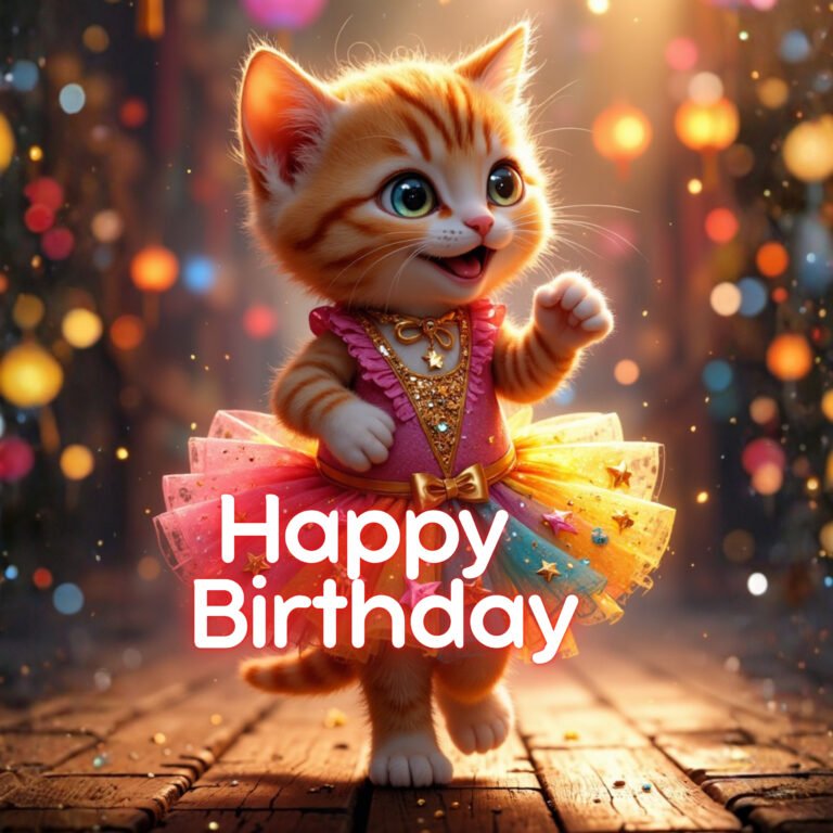 Happy Birthday Dancing Kitten Video Greeting