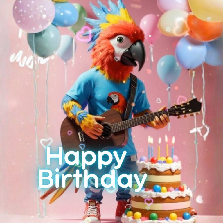 singing macaw happy birtday